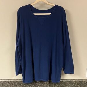 3/$15 ❤️ woman within blue thermal shirt 2x 26/28